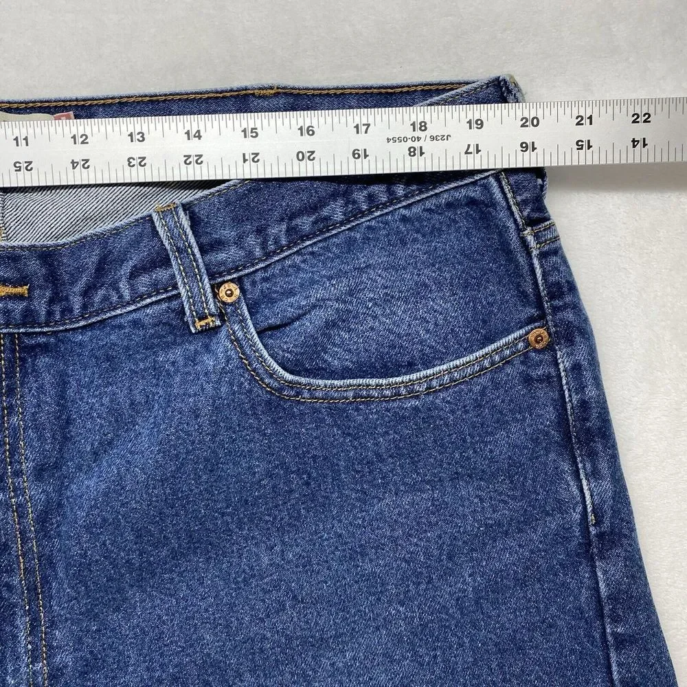 Levi's 505 Jeans Mens 42x32 Regular Straight Blue Denim Medium Wash‎